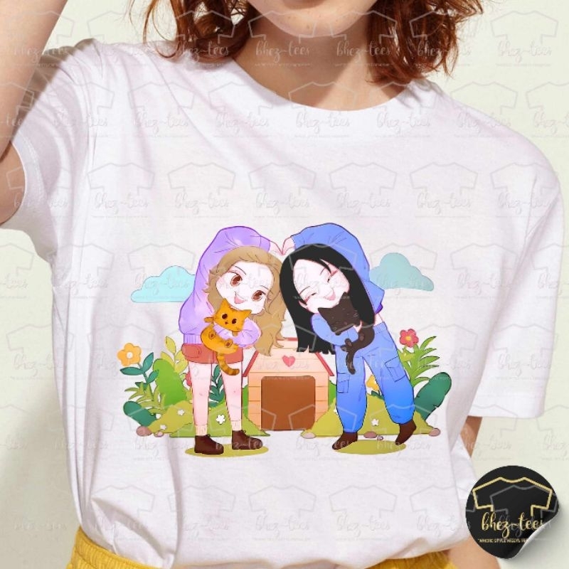 LingOrm Animated Graphic White Tees (Cotton Spandex) | Shopee Philippines