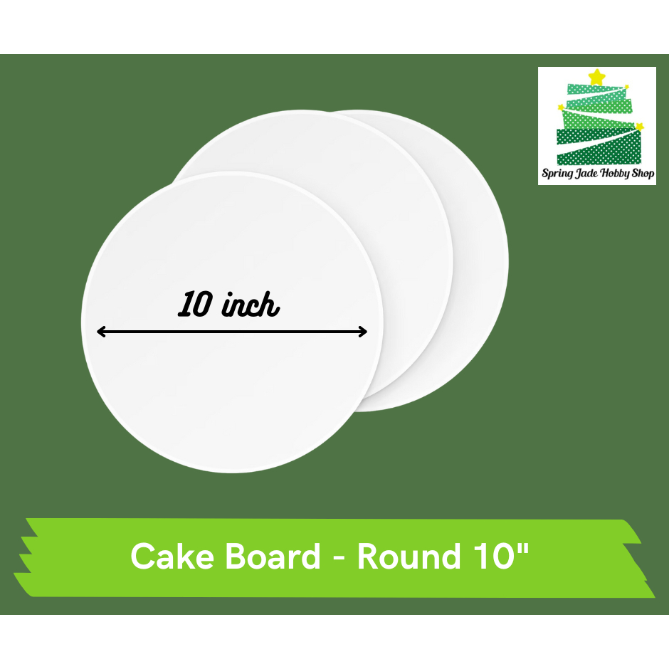 Spring Jade- White Cake Board Round Laminated Cake Boards (20 pcs ...