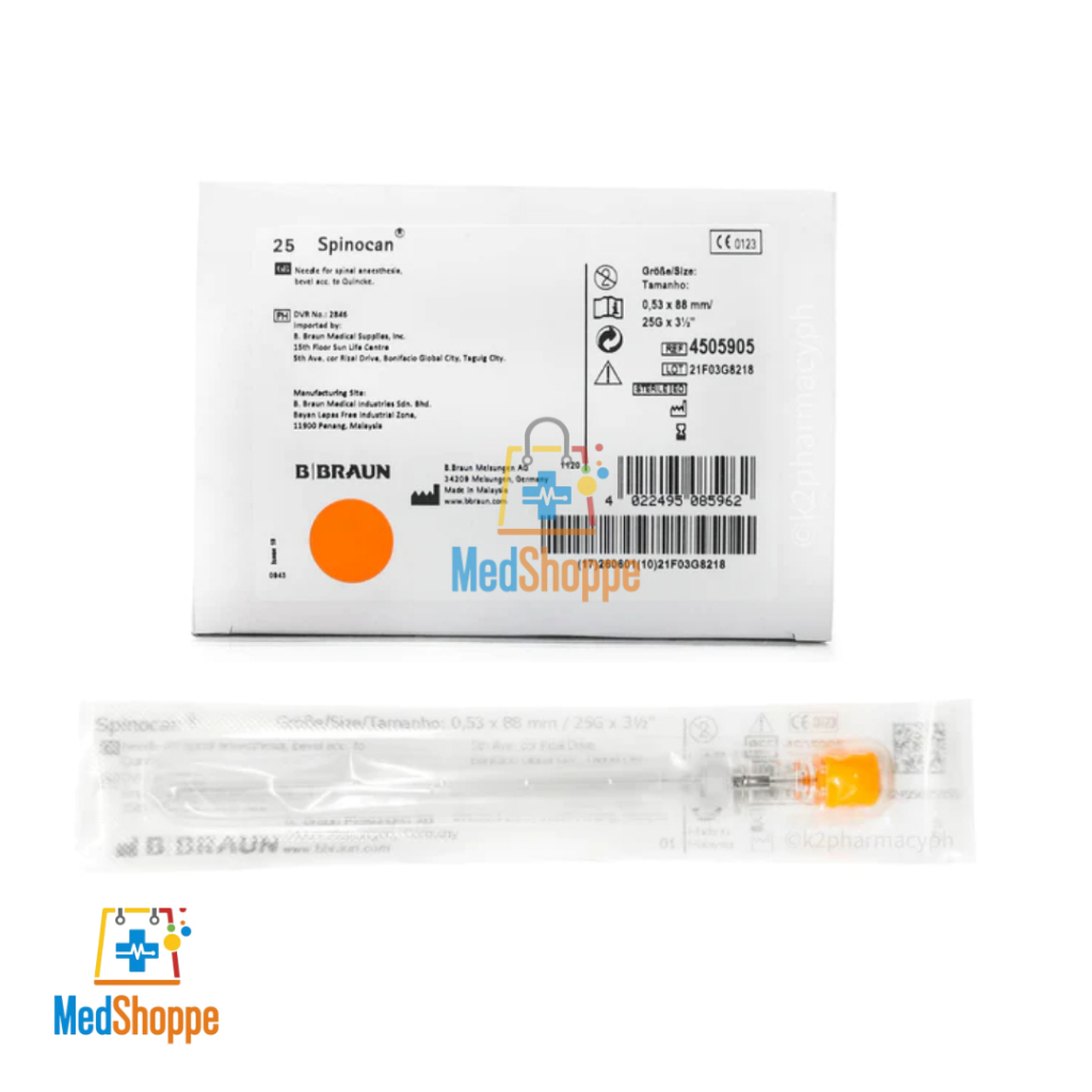 B.BRAUN SPINOCAN/SPINAL NEEDLE G.25(300PCS) | Shopee Philippines