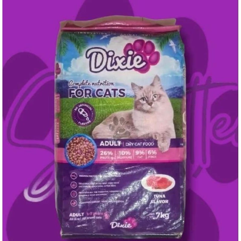 DIXIE Dry Cat Food Tuna Premium Quality 1-7yr (7kg) | Shopee Philippines