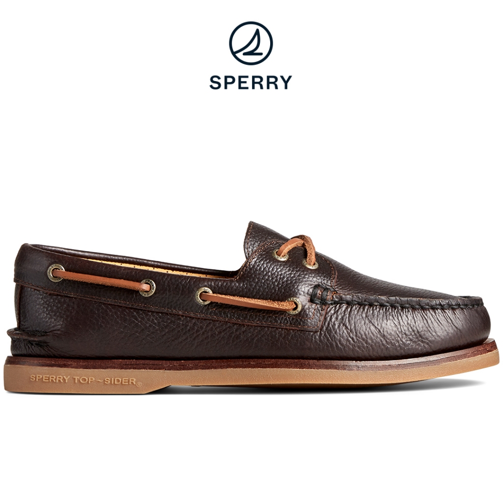 Men s Gold Cup Authentic Original 2 Eye Tumbled Leather Boat Shoe Brown STS25502 Shopee Philippines