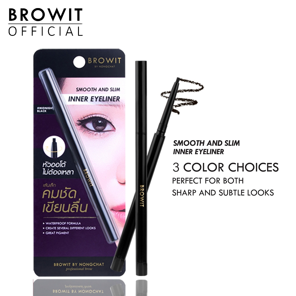 Browit Smooth and Slim Inner Eyeliner 0.1g - Midnight Black | Shopee ...