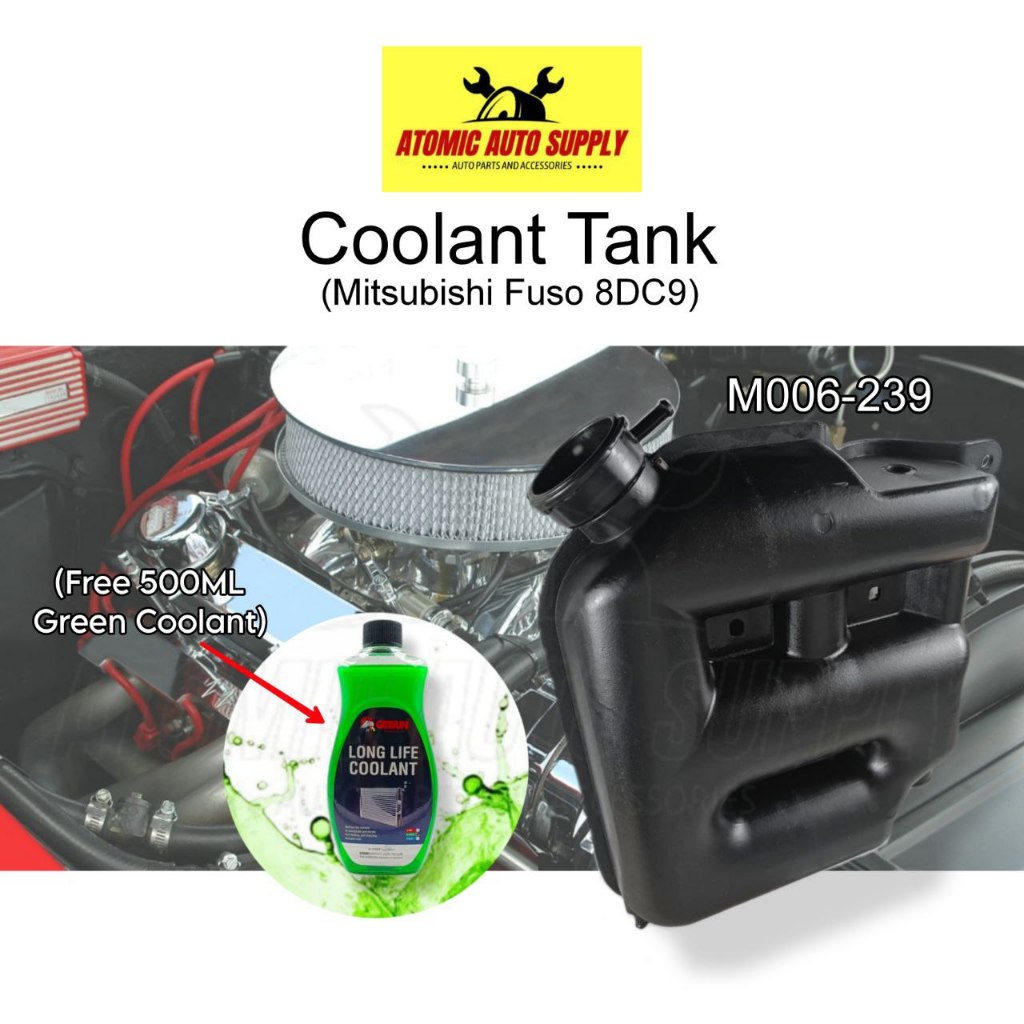 COOLANT TANK (WITH 1 FREE 500ML GETSUN GREEN COOLANT) FOR IMITSUBISHI ...