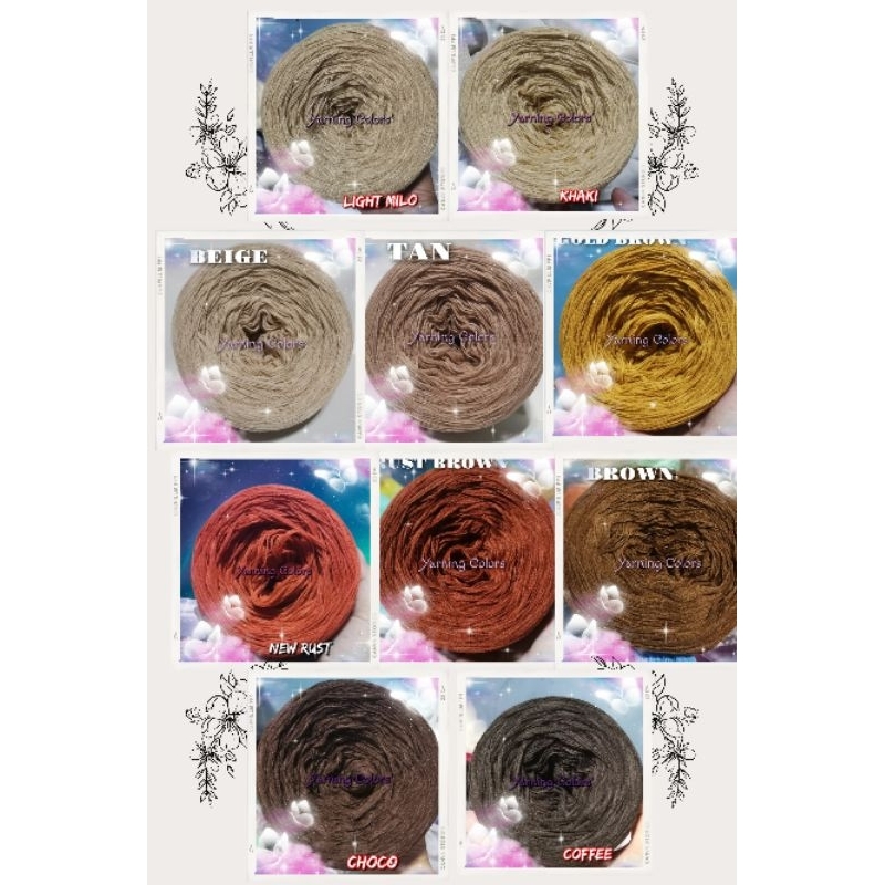 4ply Indophil Yarns in Shades of Brown in 100g/150g/200g | Shopee ...