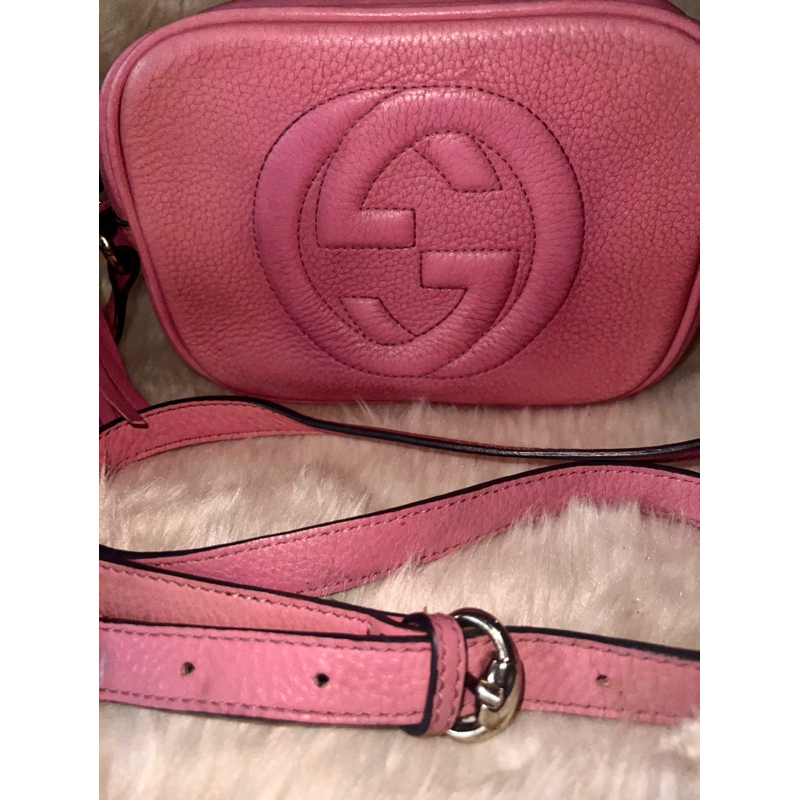 Gucci Soho sling bag in blush pink