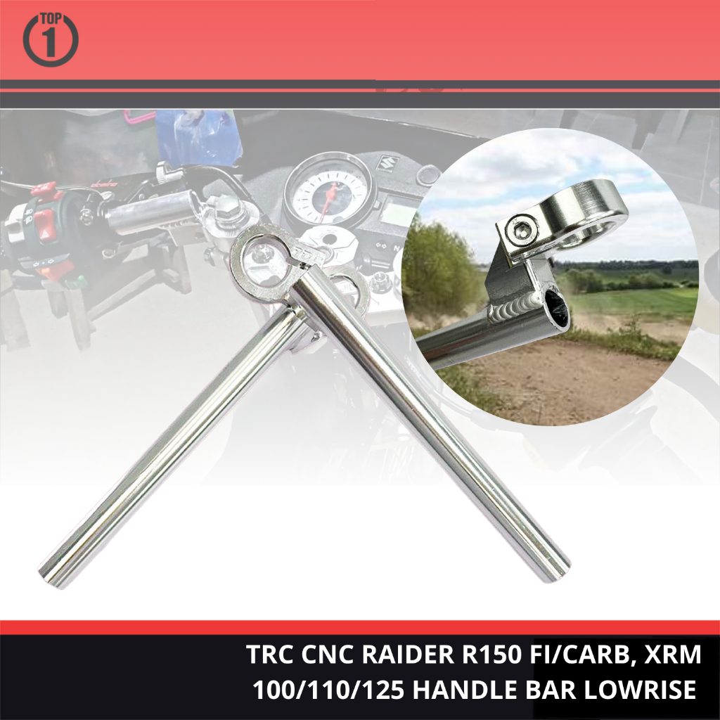 Top1 PH TRC CNC Lowrise Handle Bar for RAIDER R150 FI/CARB, XRM 100/110 ...