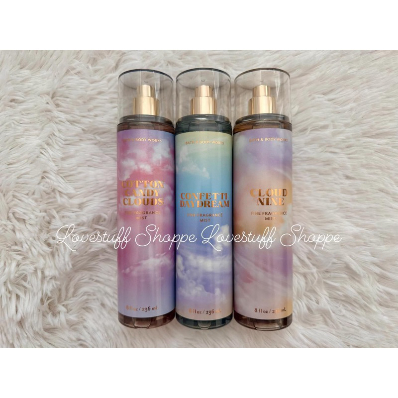 Bath & Body Works Cotton Candy Clouds / Confetti Daydream / Cloud Nine