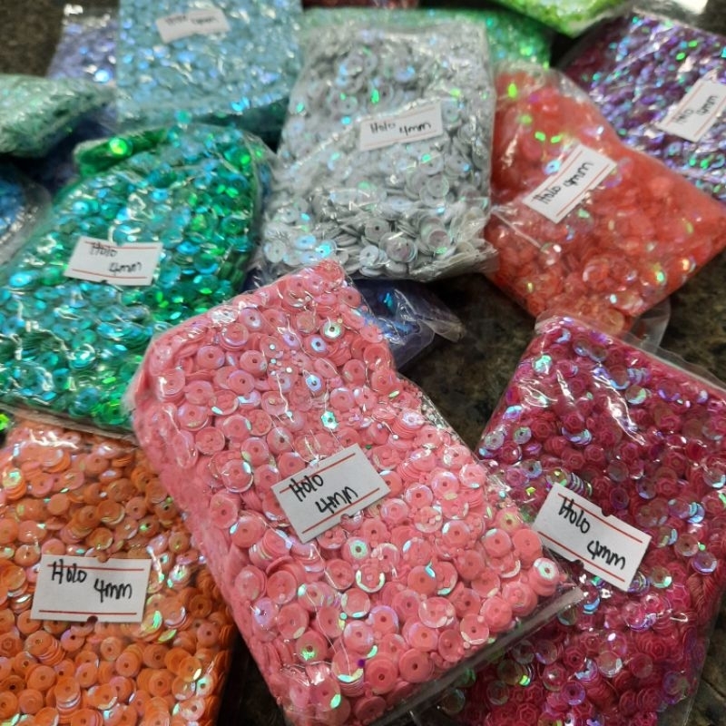 4mm Cup Sequins HOLO (Per Pack) | Shopee Philippines
