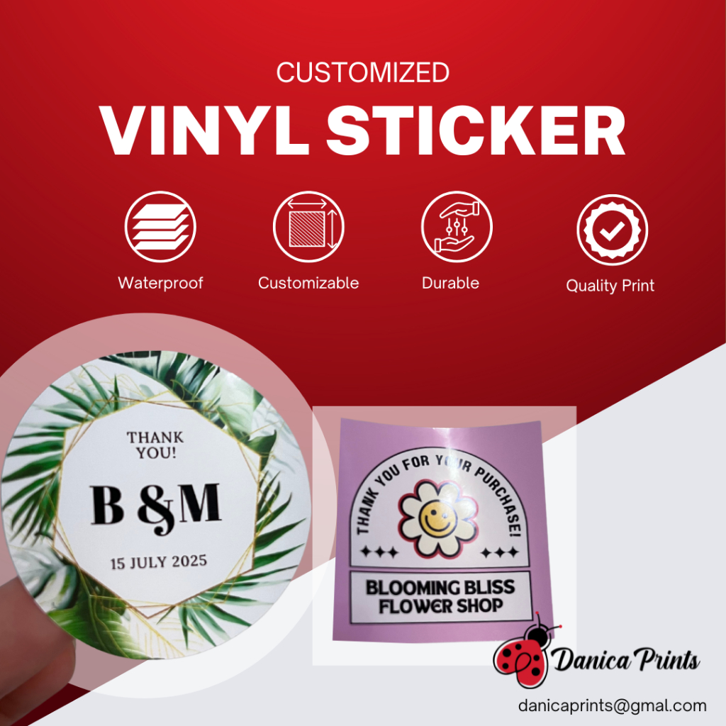 [Custom] Vinyl Sticker | Water Resistant | Non-Laminated or Laminated ...
