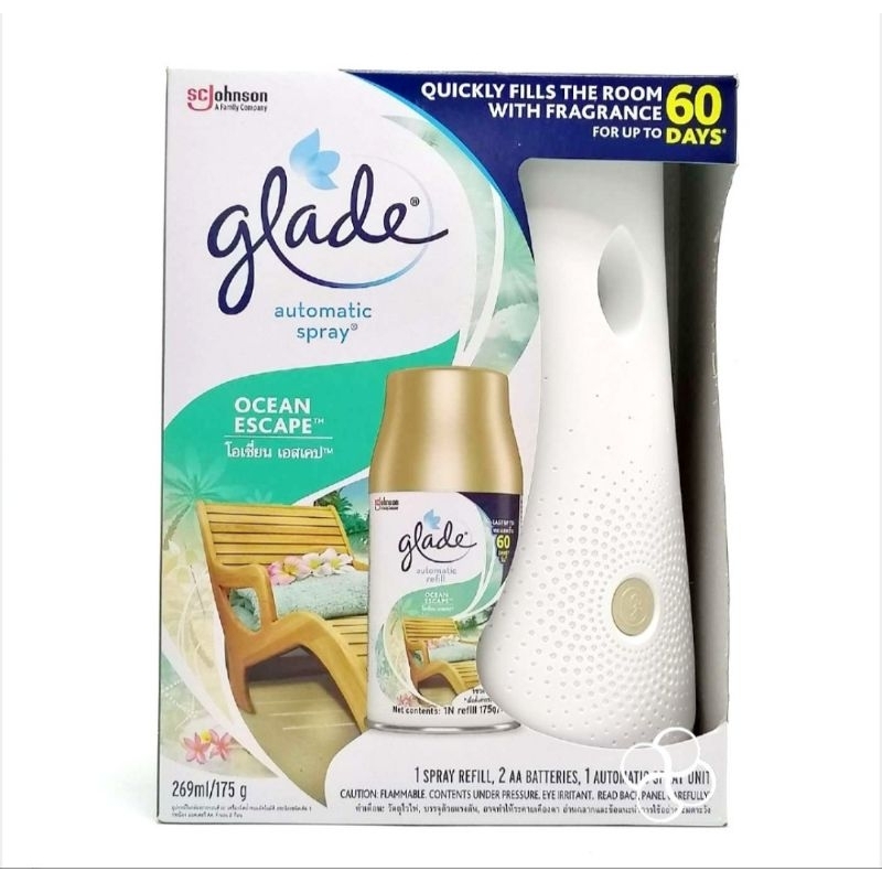 Glade Ocean Escape Autospray Kit 269mL | Shopee Philippines
