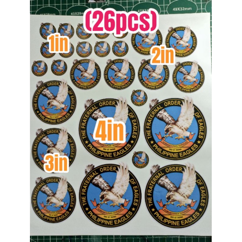 TFOE THE FRATERNAL ORDER OF EAGLES CARSTICKER OUTDOOR VINYL HOLOGRAM 3M ...