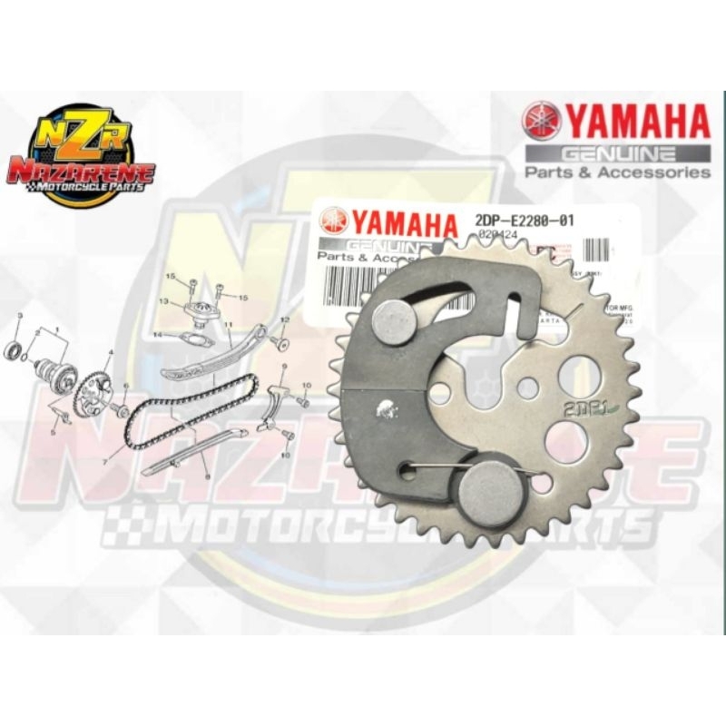 2DP-E2280-00 Cam gear DECOMPRESSION assy. NMAX V1 / AEROX V1 ( YGP ...