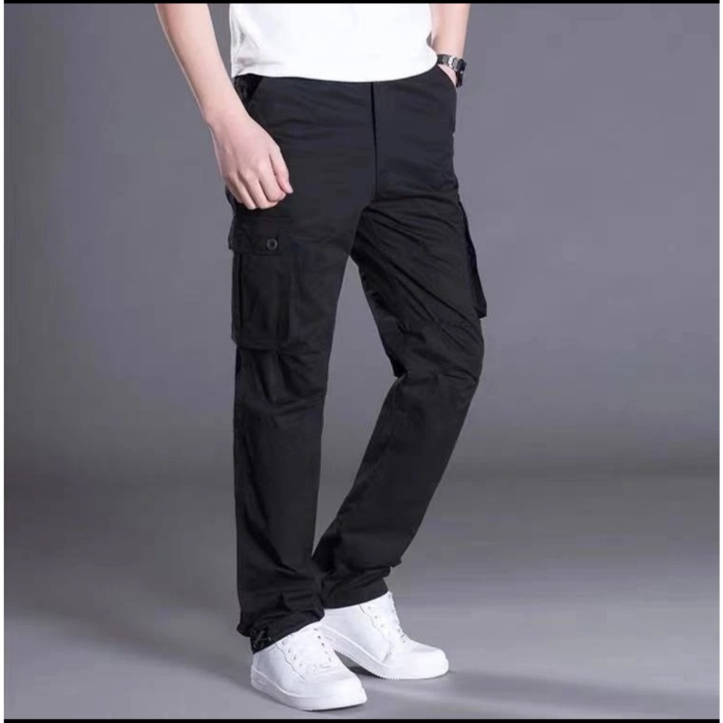 Lowest Price Man Straight Pants 6Pocket Cargo Pants For Men Size 28 36 Available 6 Colors Shopee Philippines