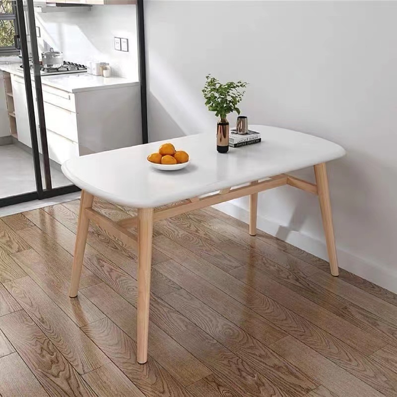 Simple Dining Table Small Family Dining Table Square Solid Wood Table ...