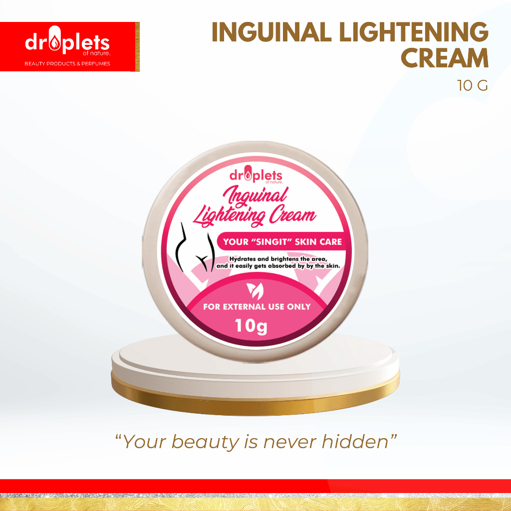 Droplets Inguinal Lightening Cream with Glutathione 15g | Shopee ...