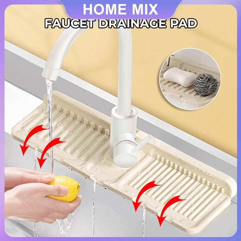 Silicone Sink Splash Guard Mat Faucet Mat Soap Pad Coaster