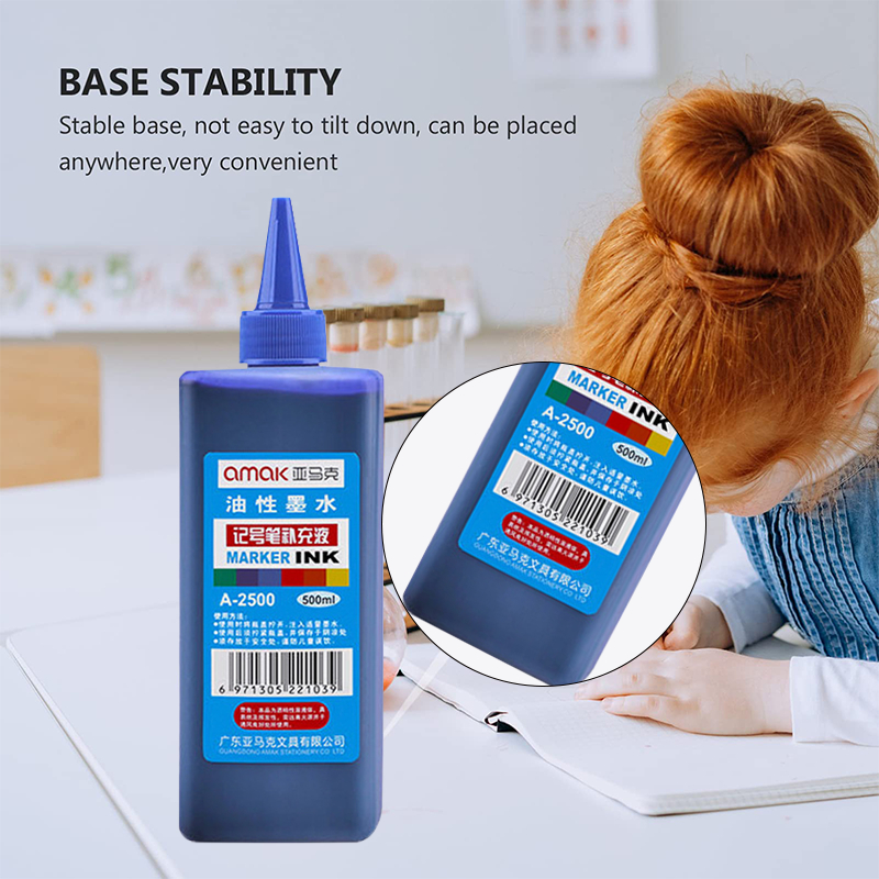 Marker ink refill large bottle 500ML oily red blue black ink big head ...
