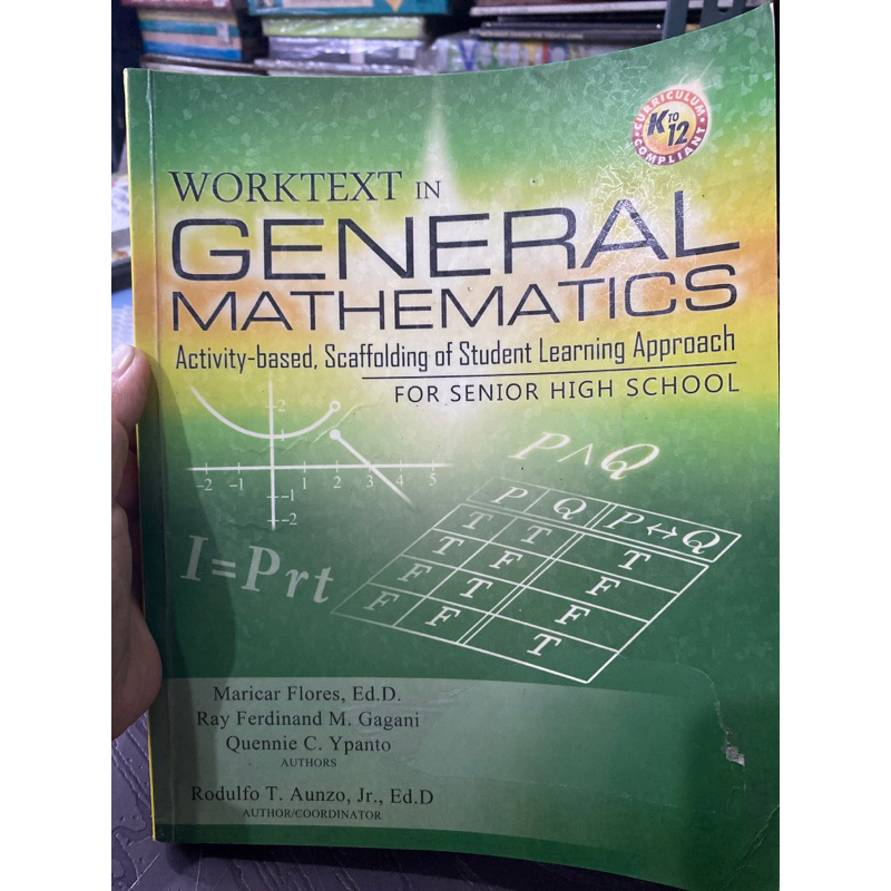 GENERAL MATH FOR SENIOR HIGH SCHOOL (second hand) Shopee Philippines