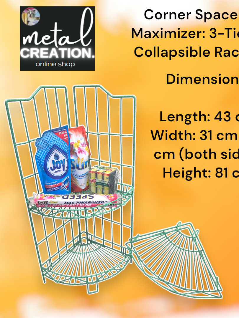 MetalCreation Corner Rack Space Maximizer Collapsible Rack ...