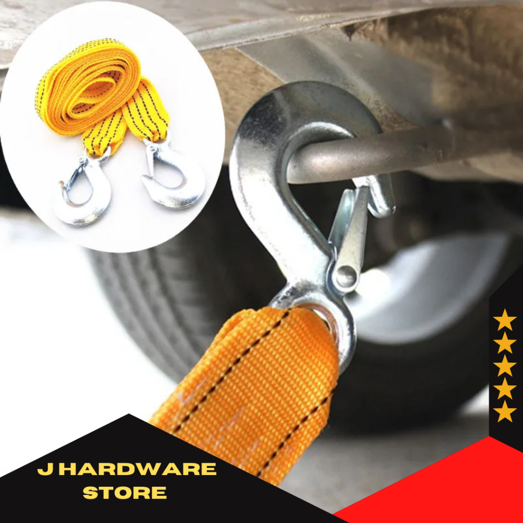 3 ton HEAVY DUTY CAR PULL TOWING ROPE TOWING CABLE NYLON | Shopee ...