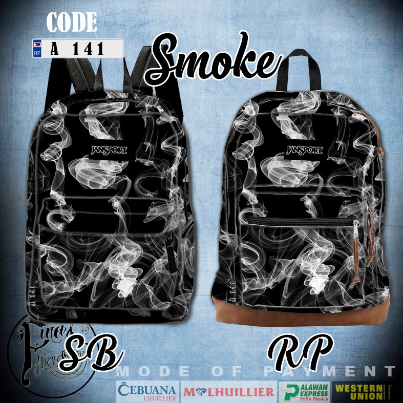 Gawang Bataan Backpack SMOKE PARAMORE TEEN TITANS DUTERTE FEATHER FLAME ...