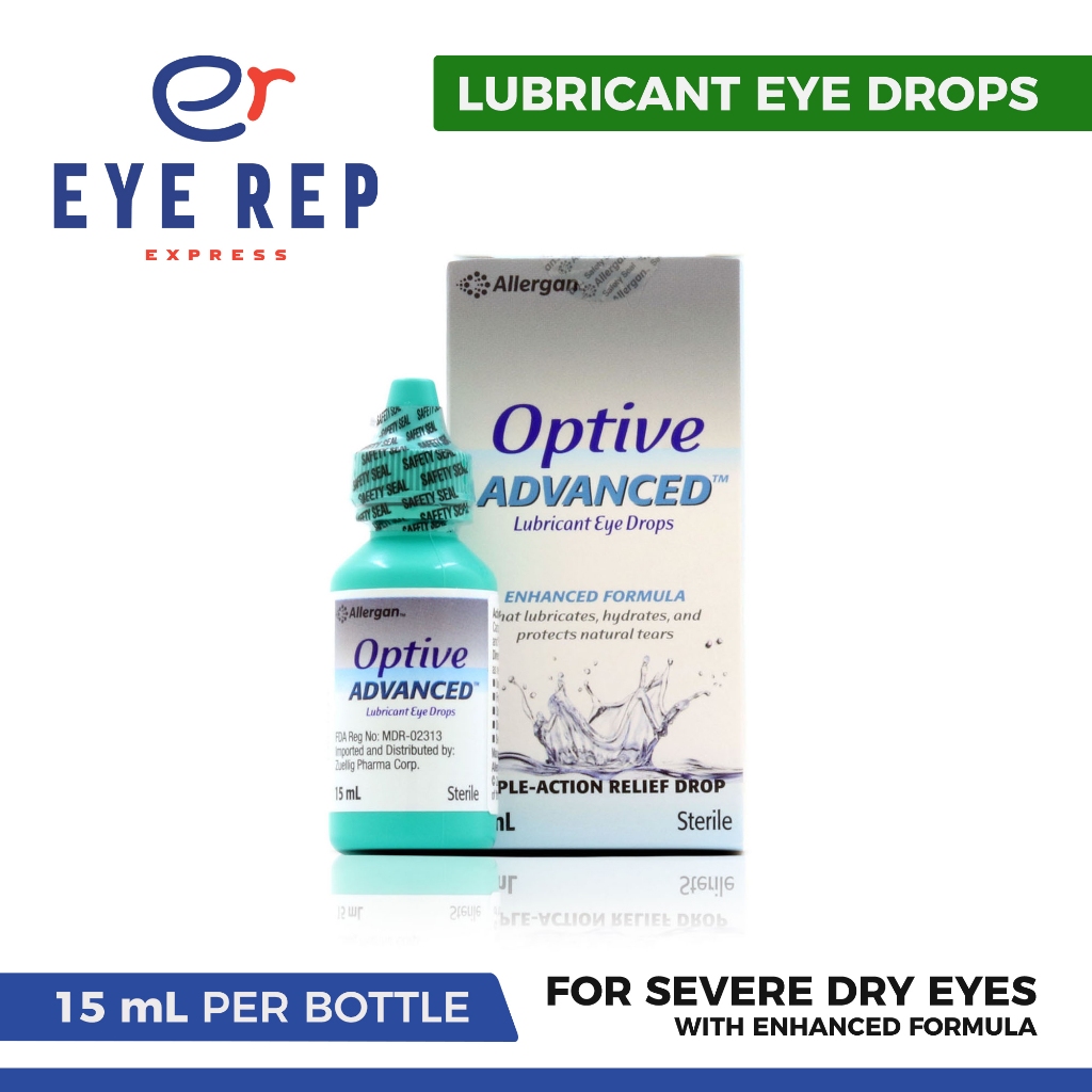 Optive Advanced Lubricant Eye Drops (15ml) | EYE REP Express | Shopee ...