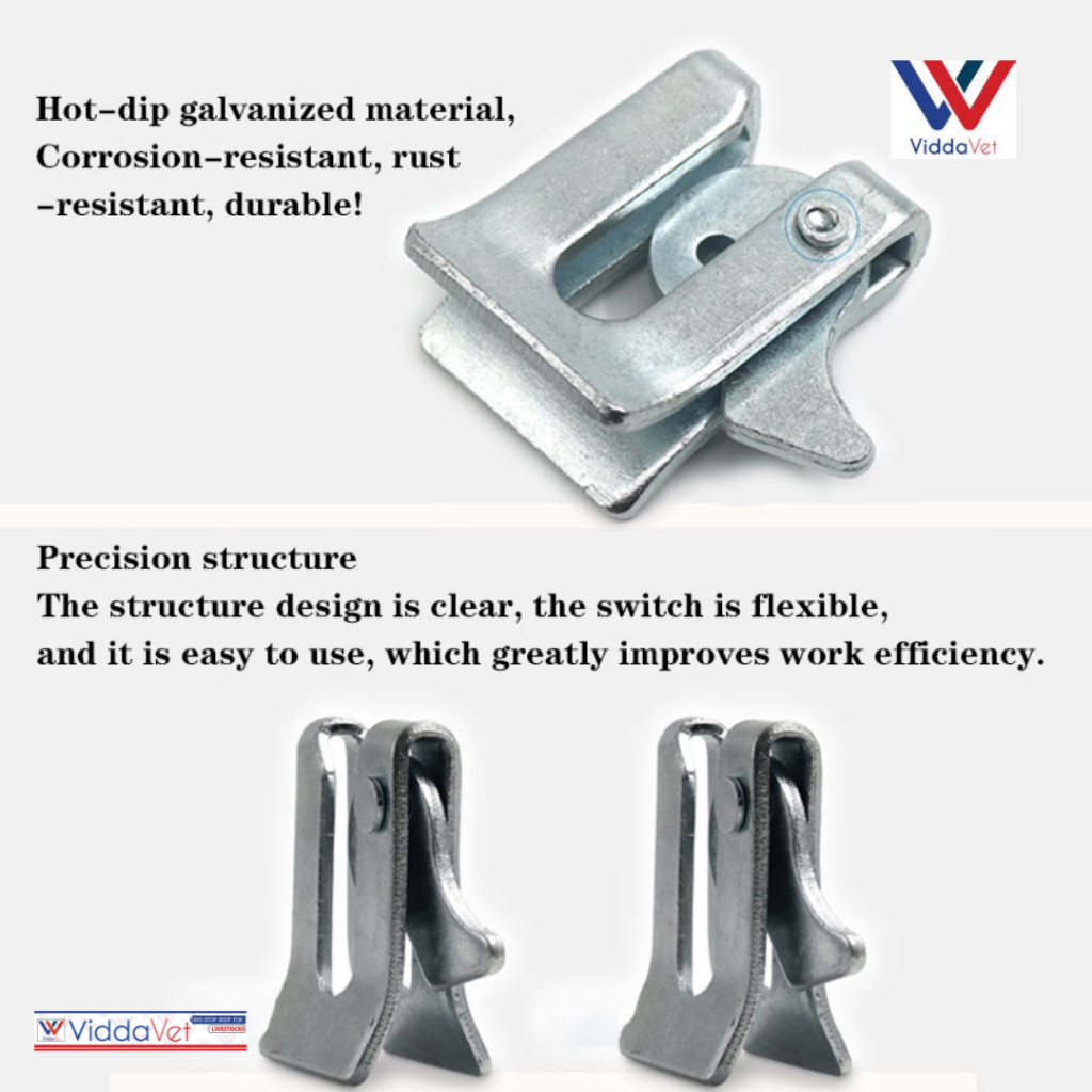 Galvanized door lock for piggery door lock for pig pens pig farrowing ...