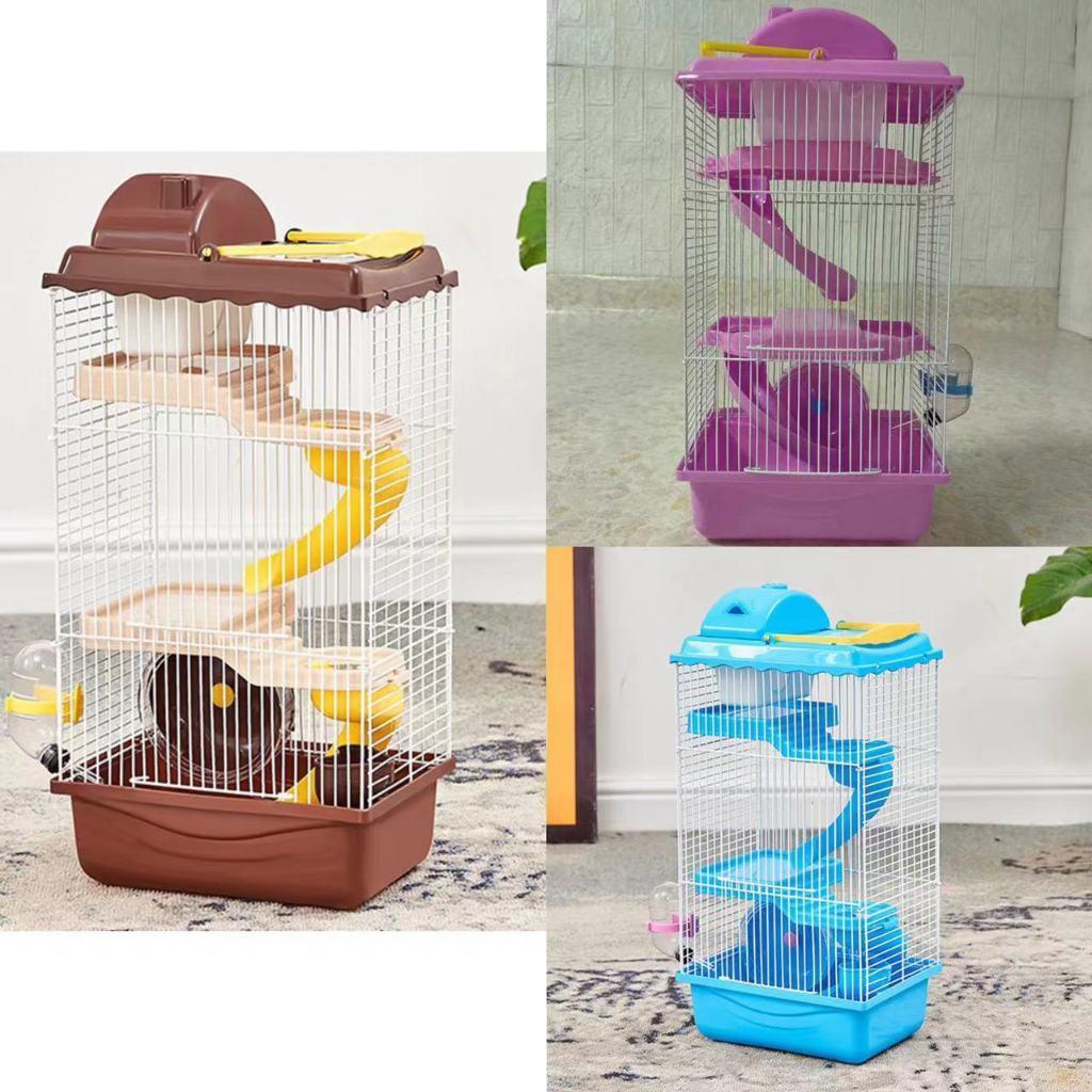 Fresh Look at Large Size Hamster Cage House With Wheel Accessories Water Bottle