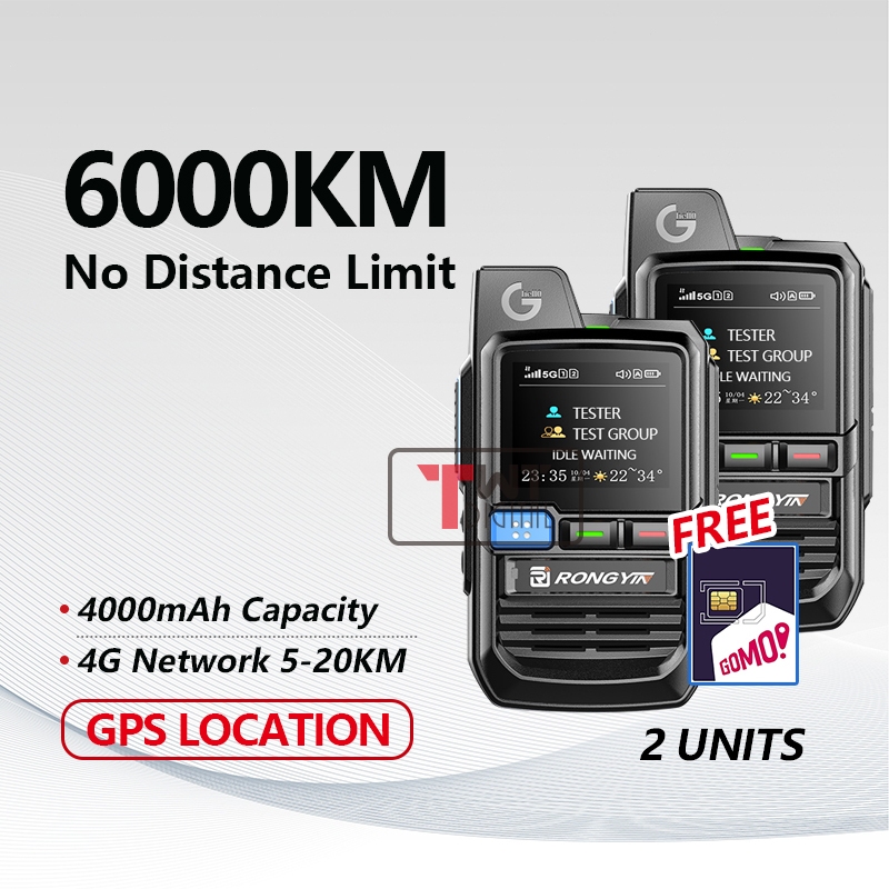Rongyin R280 Network Walkie Talkie 2 Sets Nationwide Unlimited Distance ...