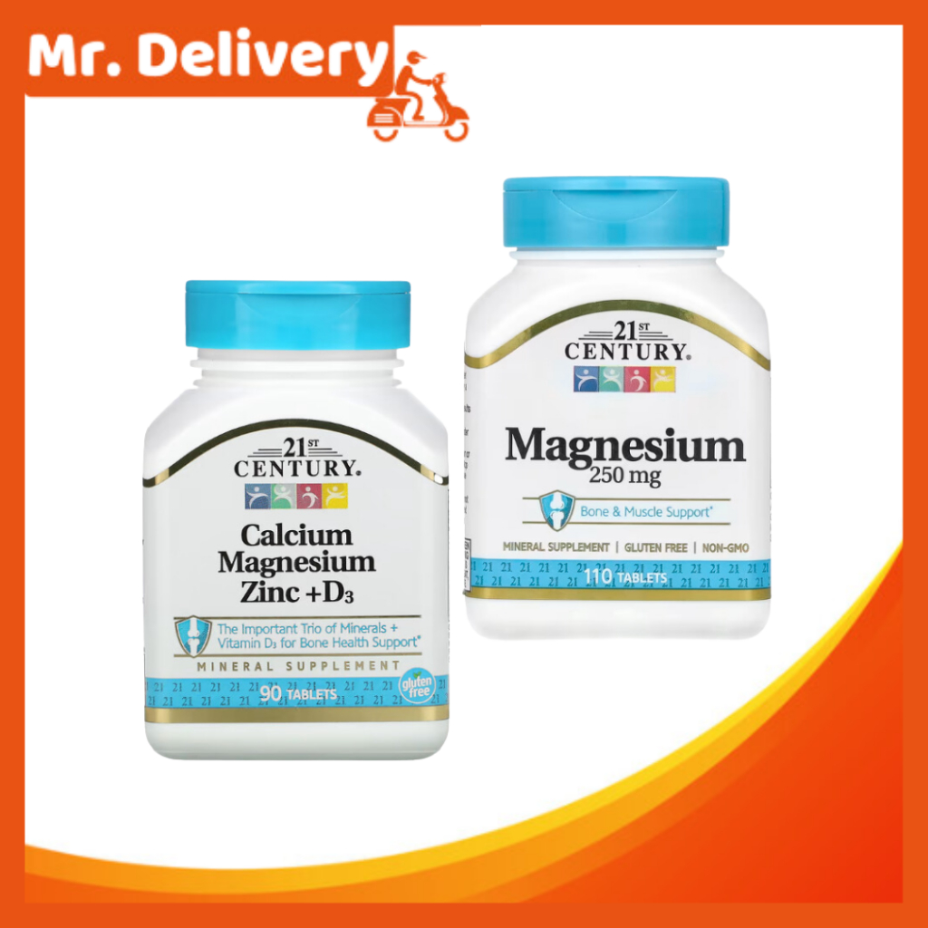 Mr Delivery 21st Century, Calcium Magnesium Zinc + D3, Tablets, Bone