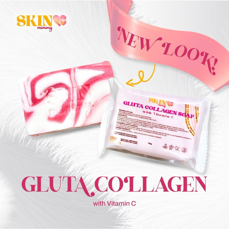 SKIN MOMMY GLUTA COLLAGEN SOAP Glutathione Collagen Whitening Brightening  Soap