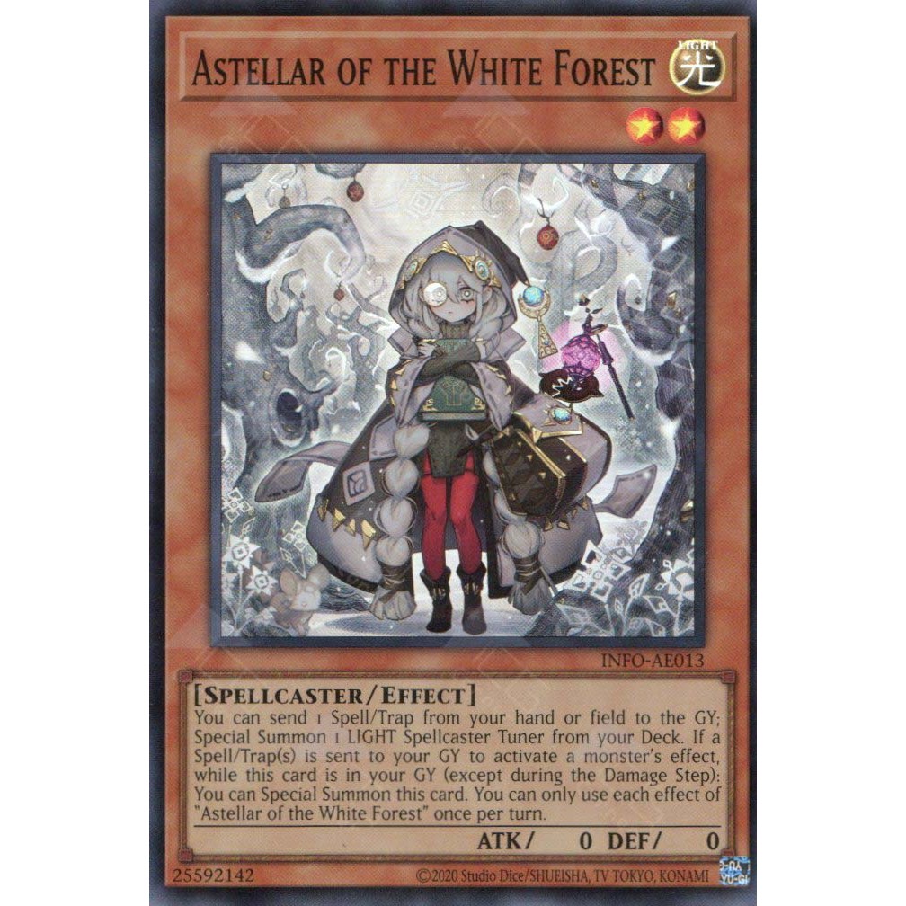 INFOAE013 Astellar of the White Forest SR YUGIOH CARD Shopee Philippines