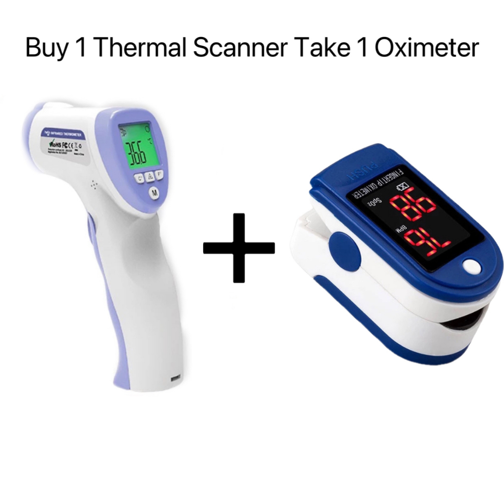 Sulit Combo: Buy 1 Get 1 Thermal Scanner & Oximeter Set | Shopee ...