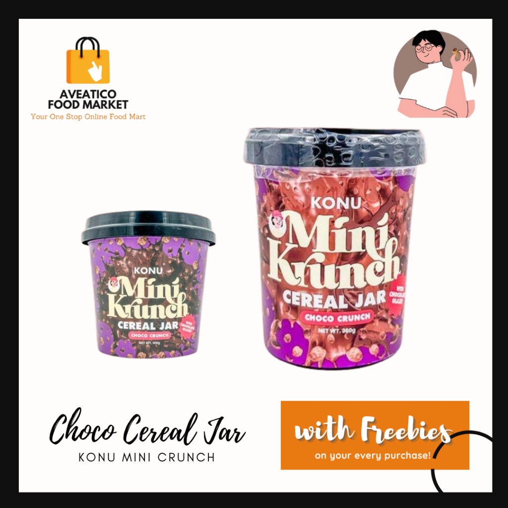 (COD) KONU Mini Krunch Choco Cereal Jar | Shopee Philippines