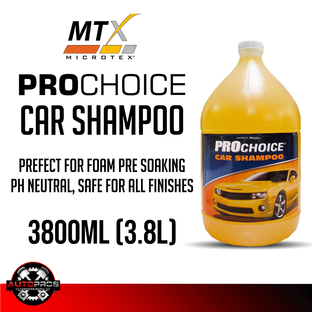 Microtex ProChoice Car Shampoo 3.8 Liters (3800ml) | Shopee Philippines