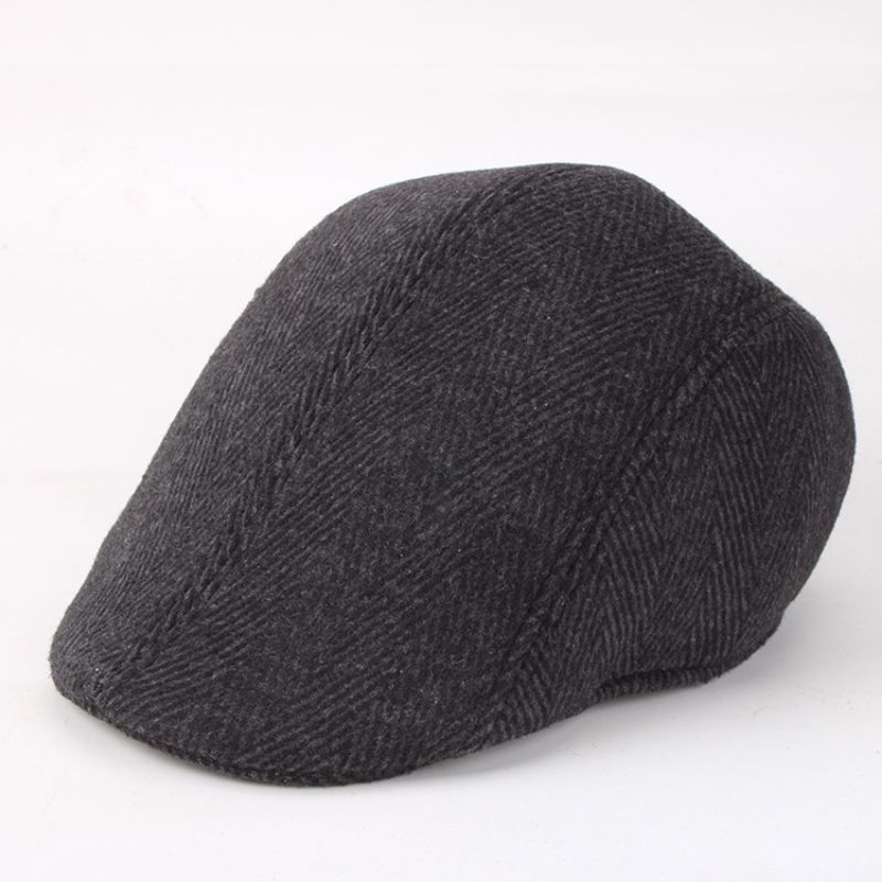 HP Caps New Palos Hat for Adult Men's Duck Tongue Hat Solid linen Beret ...
