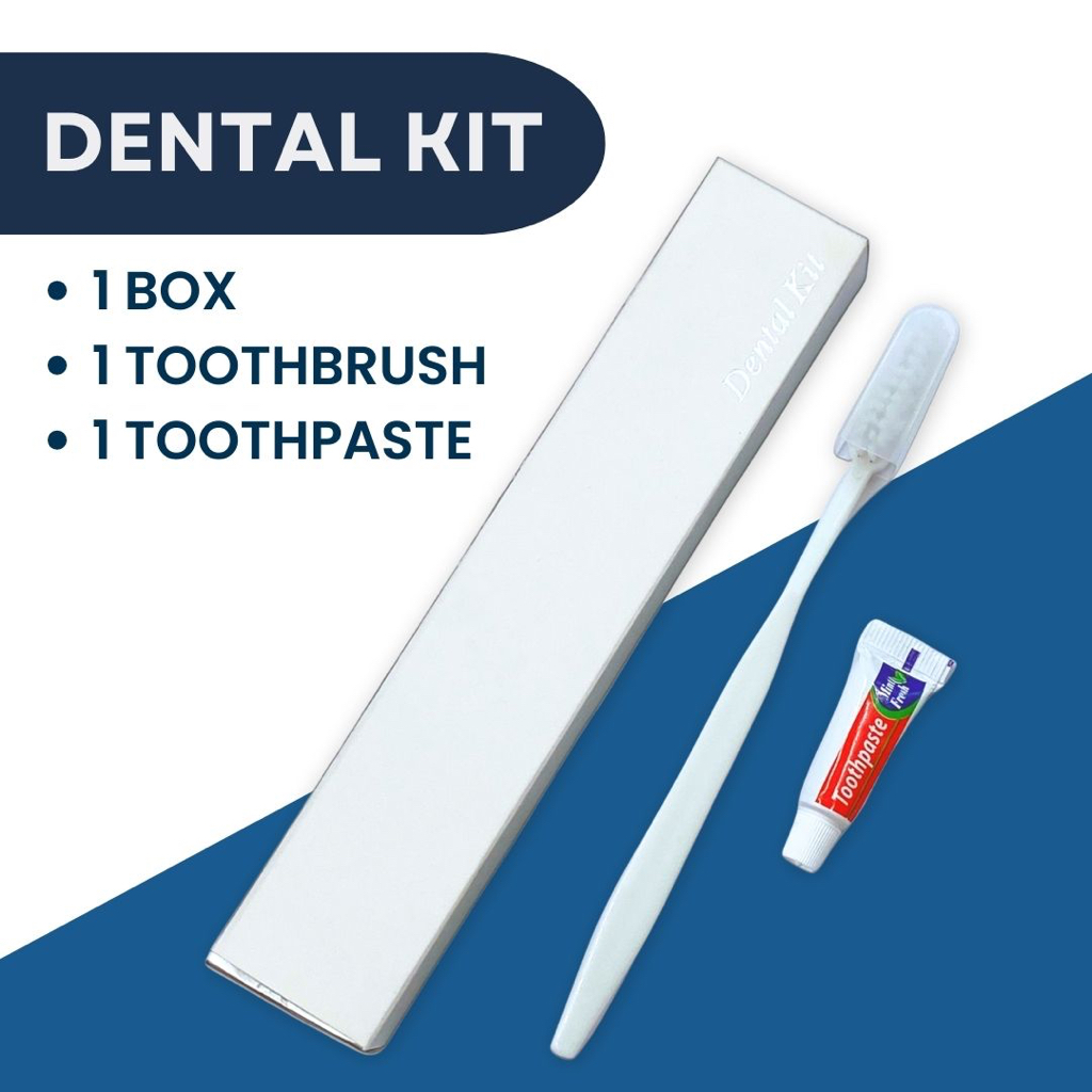 Dental Kit Toothbrush and Toothpaste with Box for Hotel & Airbnb