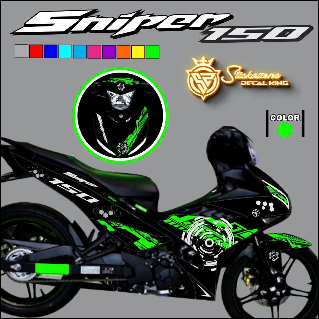 YAMAHA SNIPER 150 V1 CIRCUIT DESIGN FULL STICKER DECAL PRINTED LAMINATED STICKAZONE Shopee Philippines