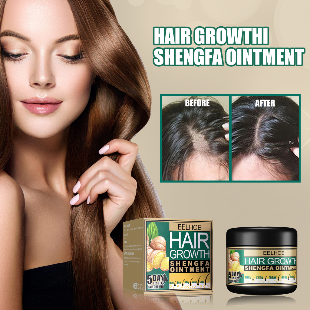 Ginger Hair Growth Cream Fast Regrowth Hair Thick Anti-Hair Loss Anti ...