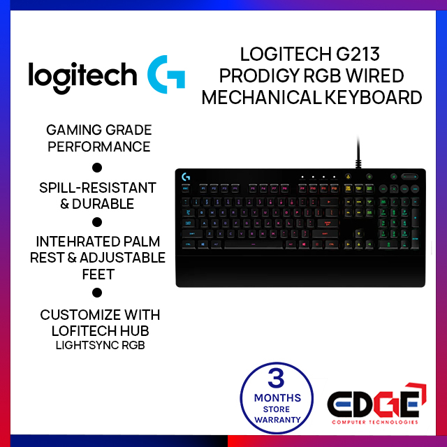 Teclado logitech g213 discount prodigy rgb gaming