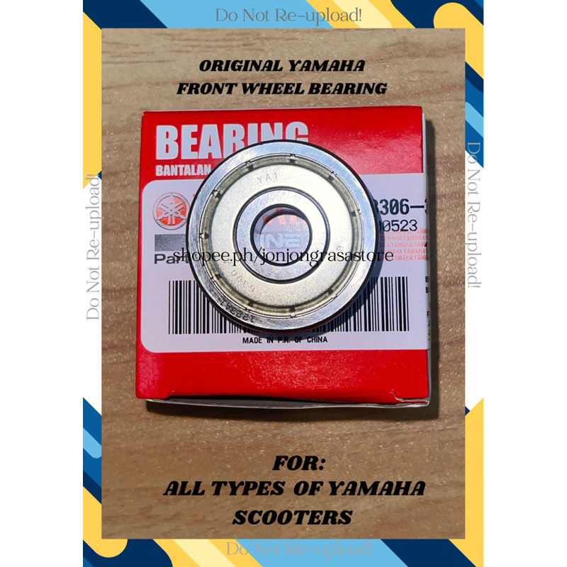 ₱190 each YAMAHA FRONT WHEEL BEARING ( FOR ALL TYPES OF YAMAHA SCOOTERS