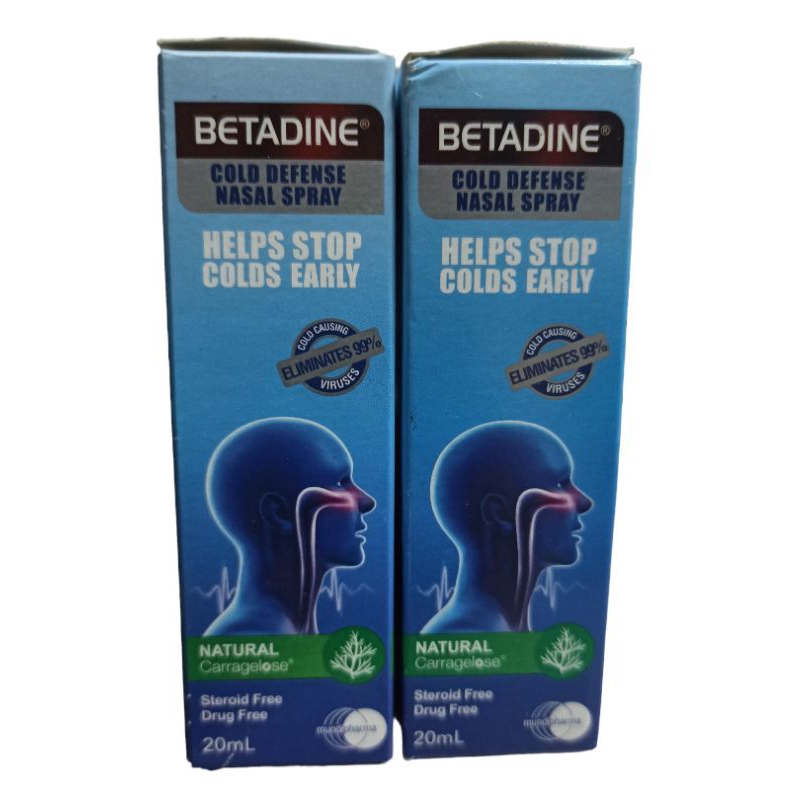 Betadine Nasal Spray Cold Defense 20ml Sep 2024 Shopee Philippines