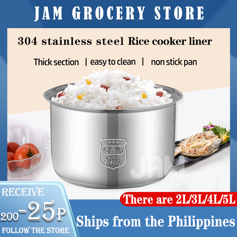 Rice Cooker Liner 3L4L5L Food Grade 304 Stainless Steel ThreeLayer Composite Bottom/J092