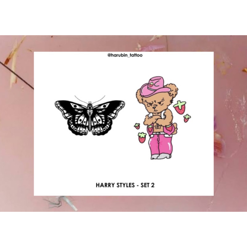 Harry Styles Temporary Tattoo Sticker by harubin Shopee Philippines
