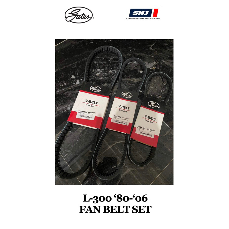 MITSUBISHI L300 ‘80‘06 GATES VBELT V17X1080 V13X940 V13X735 Shopee