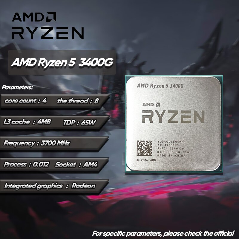 Amd ryzen 3400g vega