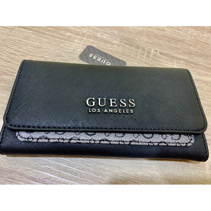Guess long wallet Rios Black Shopee Philippines