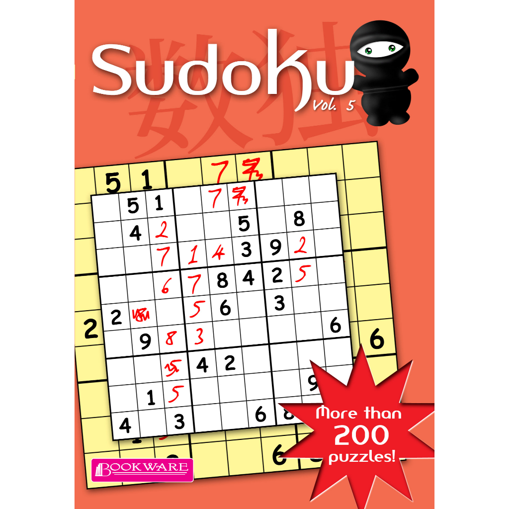 Sudoku (Volume 5) - Over 200 Puzzles - Easy To Hard - Suitable For All ...