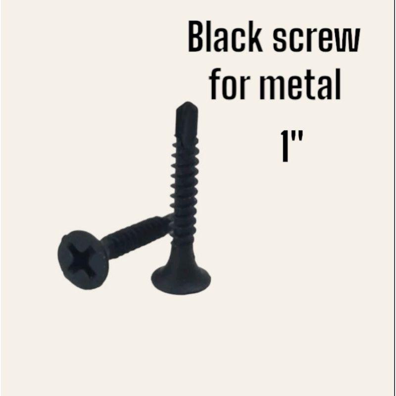BLACK SCREW FOR METAL 1