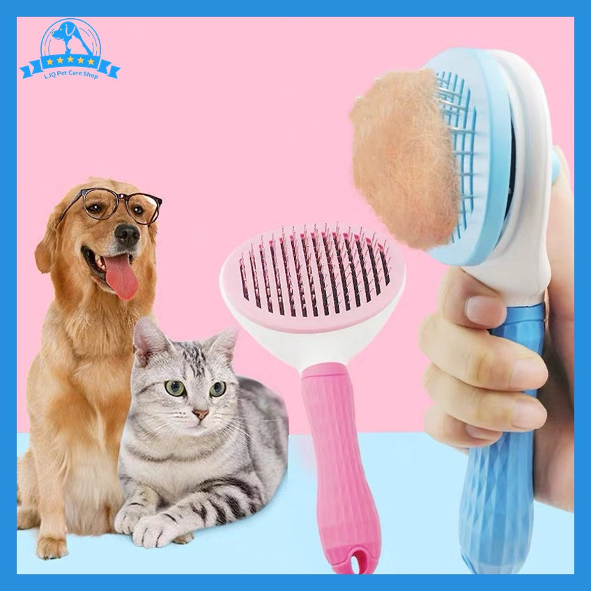 LJQ Pet Dog Comb Dog Brush Cat Comb Grooming Cleaning Comb Hair Fur